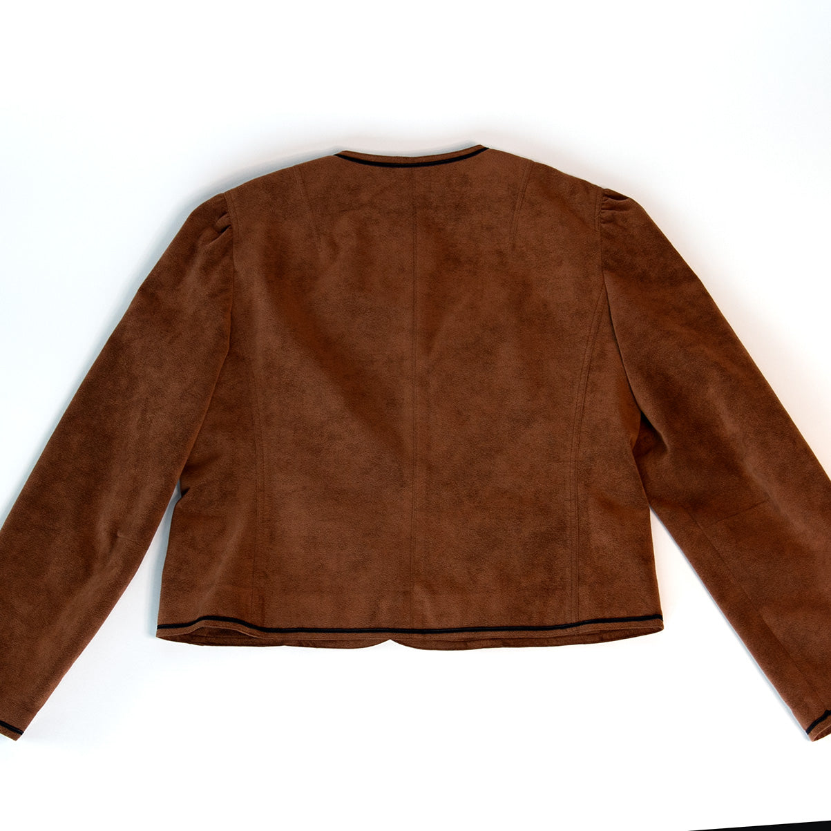 Brown Crop Blazer