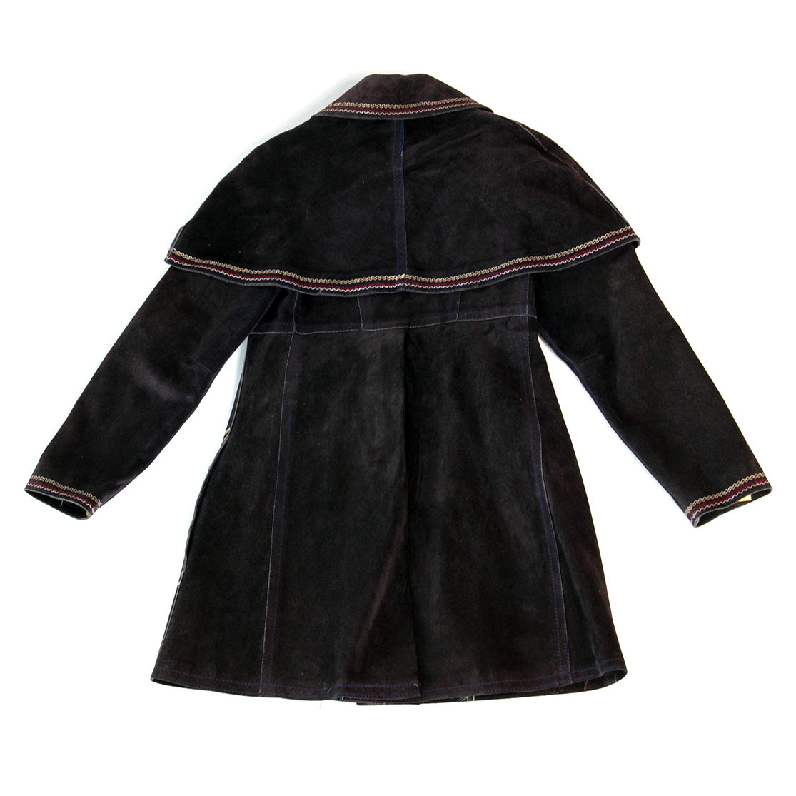 Buttoned-Cape Jacket