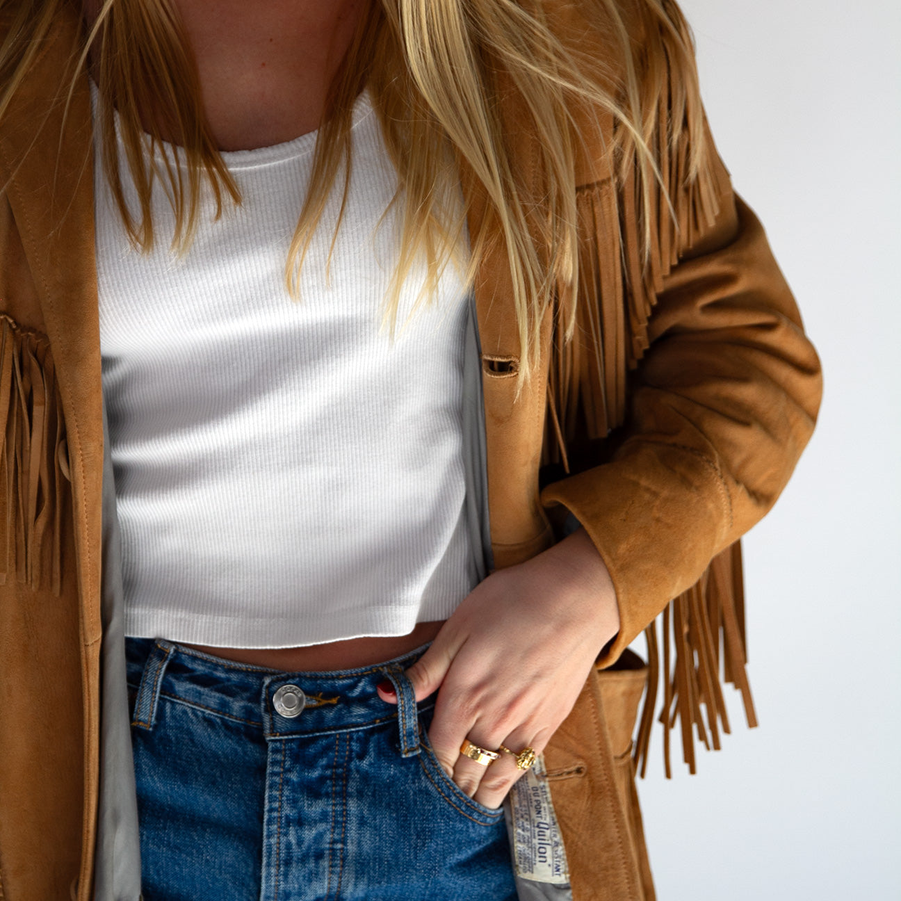 Worn Fringe Jacket