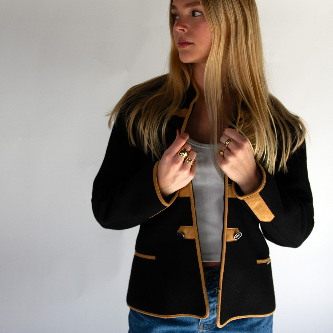 Wool Button Jacket