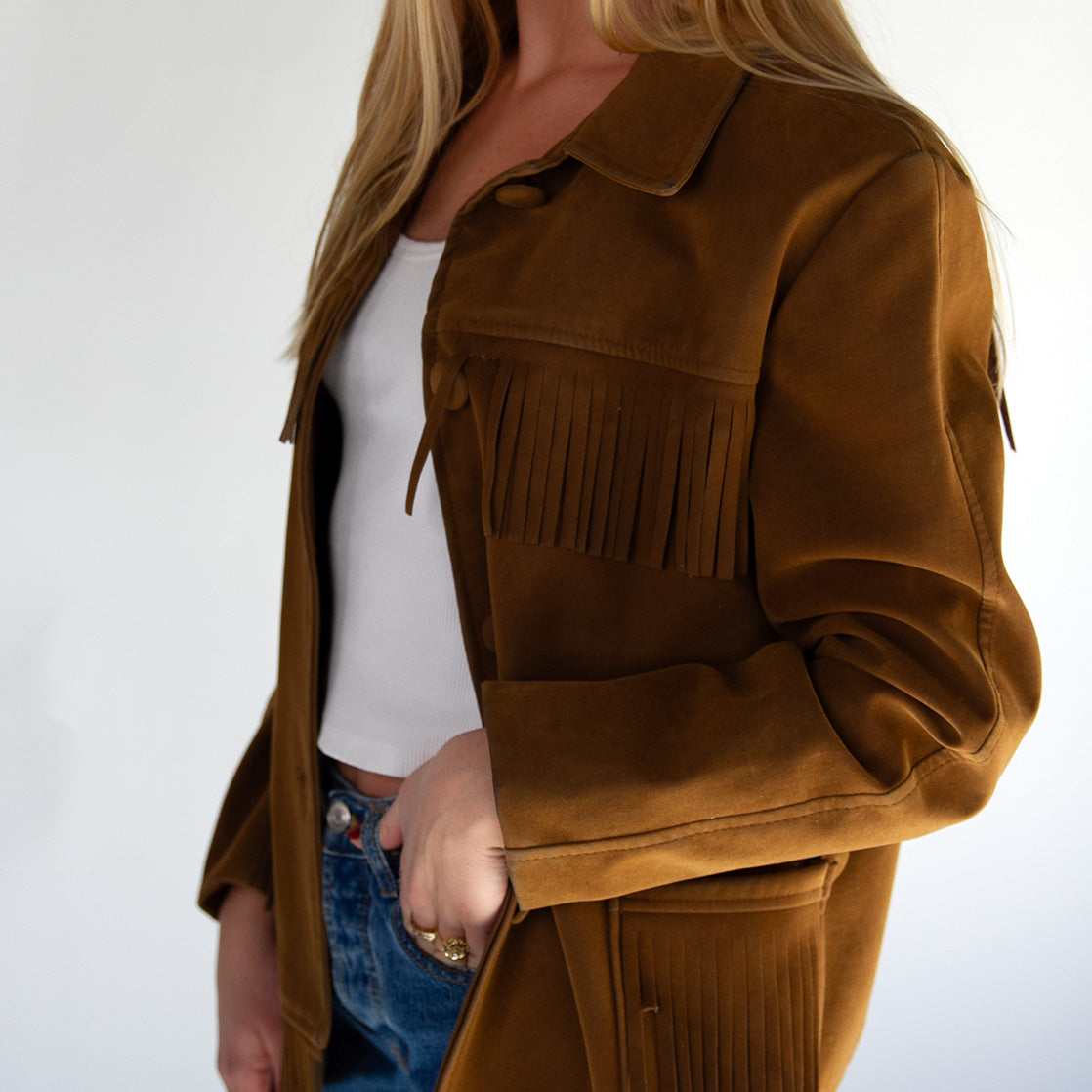 Felt Fringe Jacket