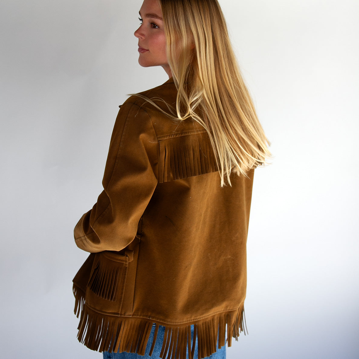 Felt Fringe Jacket