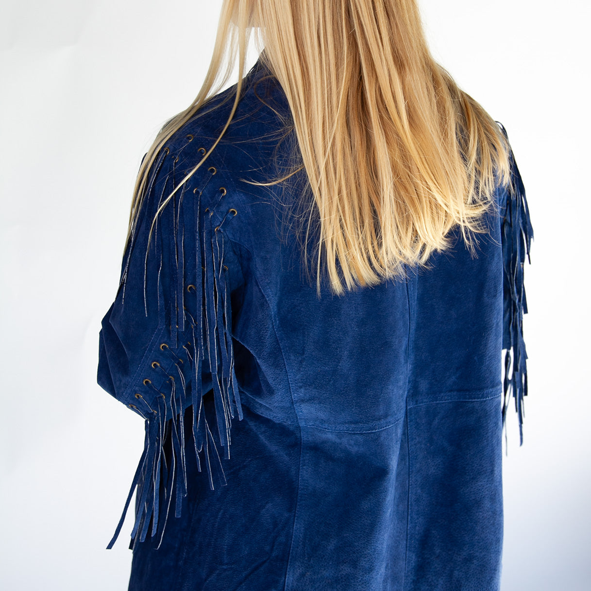 Blue Fringe Jacket