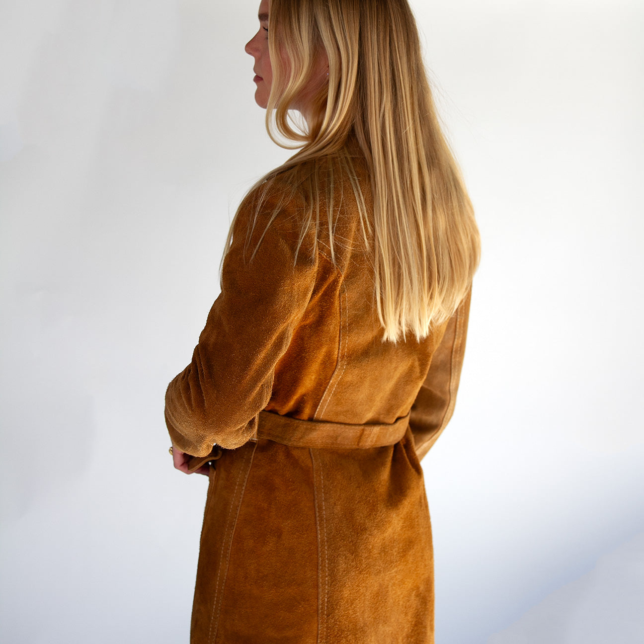 Suede Belted Jacket