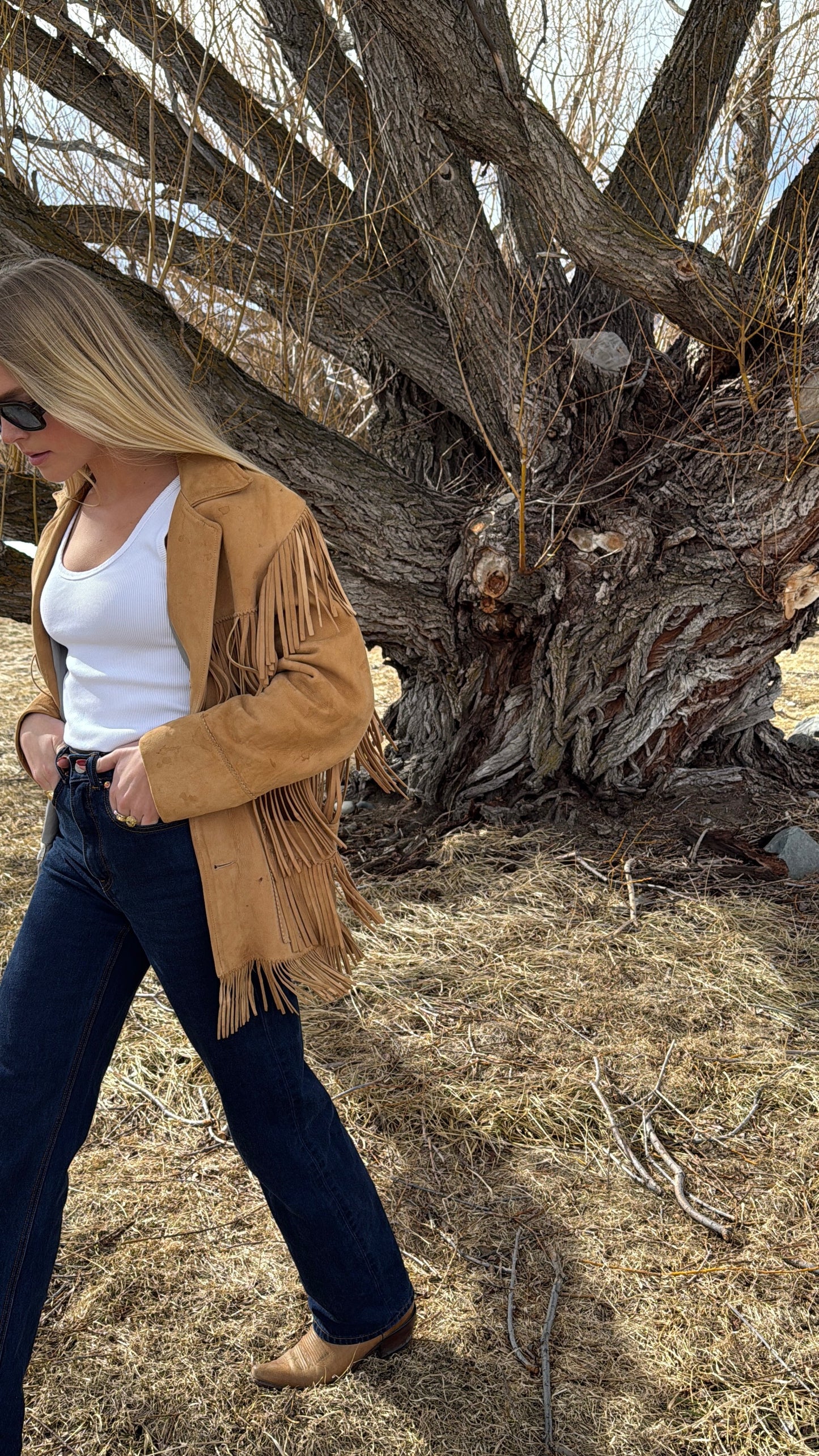 Worn Fringe Jacket