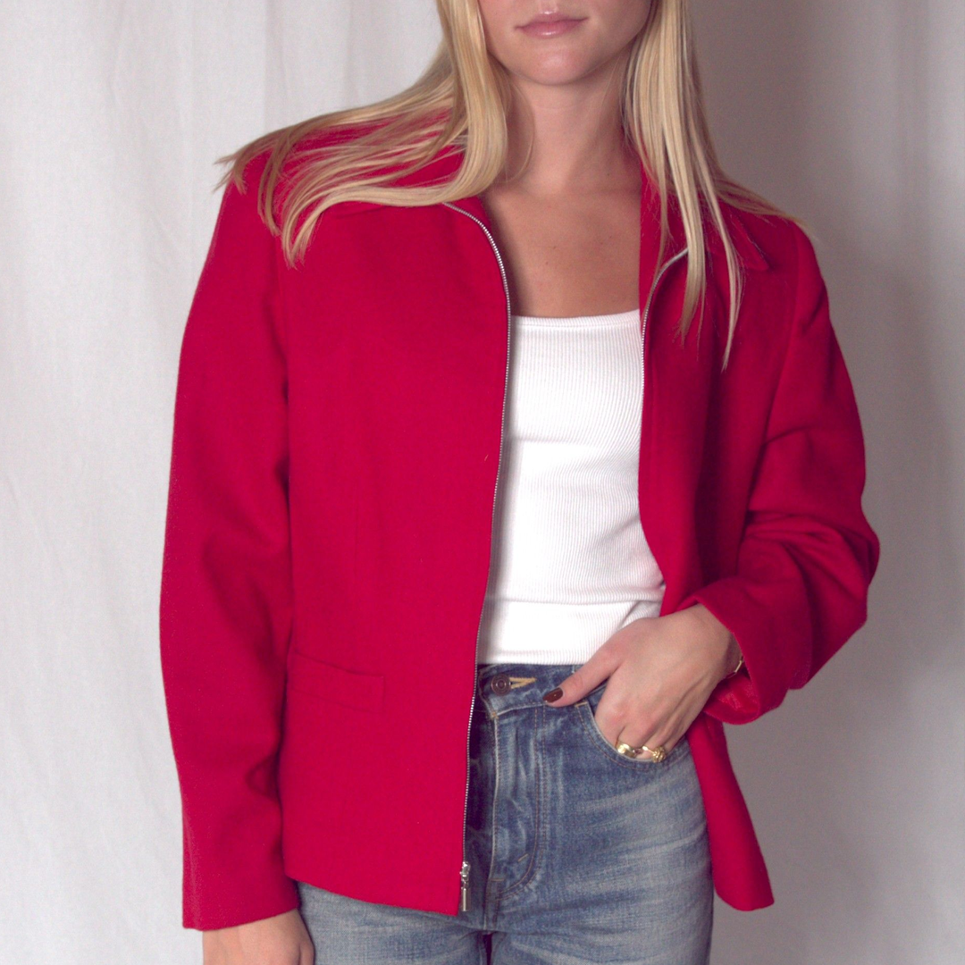 Red Felt Jacket